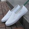 Little white shoes white canvas shoes work shoes men's casual shoes one pedal lazy shoes men's shoes single shoes sneakers