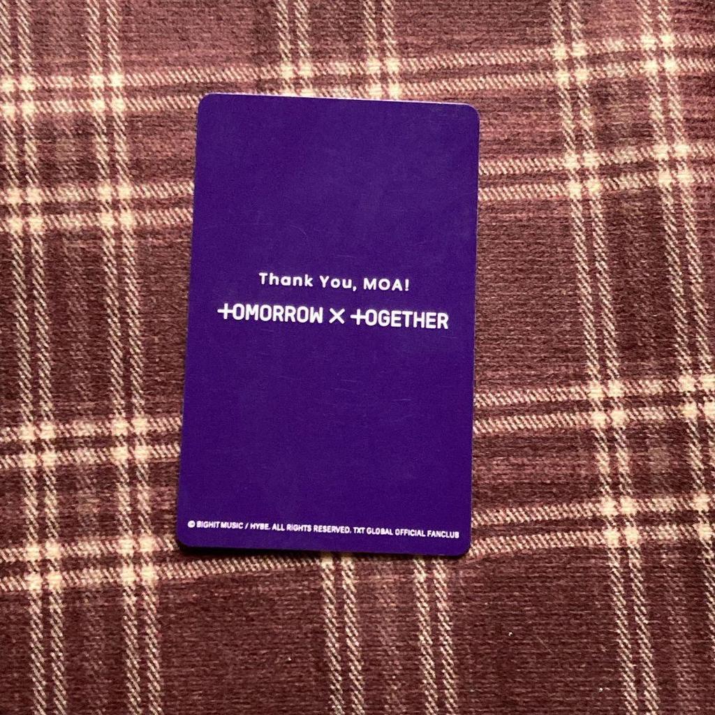 [USED] 2024 TXT Beomgyu membership MOA questionnaire FC trading card