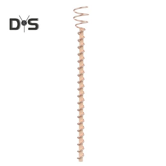 Electroculture Plant Stakes Copper Gardening Antenna Stakes Spiral Copper Wire On Wooden Stakes for Electroculture Plants Fruits Vegetables Growth
