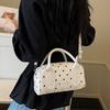 Patent Leather Polka Dot Boston Bag Women's Tote Shoulder Bag