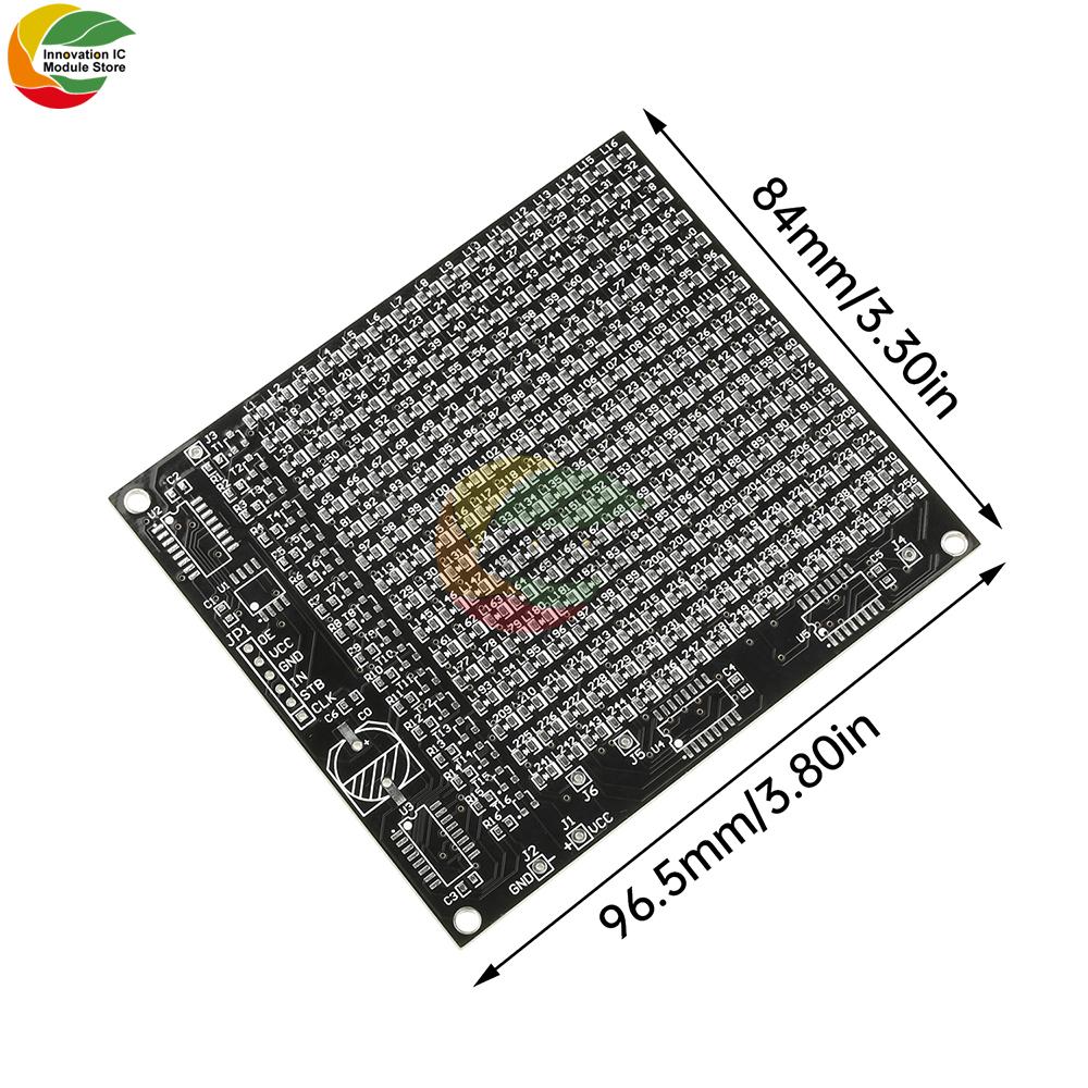 64LED/256LED Red Display LED SMD Dot Matrix Advertising Screen Electronic Kit SMT Component Welding Practice Board DIY Parts