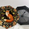 1 Stück Fuchs-Blumen-Regenschirm - 8 Speichen verstärkt, Automatisches Öffnen, Leicht & Langlebig, Süßes Modeaccessoire für Draußen - K1319