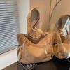 Neue Cord-Einfache Umhängetasche Fashi Gestreiftes Knitterdesign Lässige Henkeltasche für Damen Lässige und Vielseitige Aufbewahrungstaschen