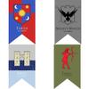 Stendardo Bandiera Game Of Thrones in Tessuto Poliestere per Decorazione Stanza a Tema