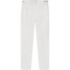 FILA Official Mens Woven Trousers 2023 Winter New Fashion Simple Basic Casual Pants Men bottoms Cloud-White F11M349806F-WT