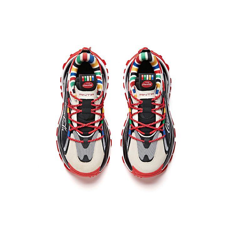 Coca-Cola X Anta Støtdempende Slitesterke Lavsko Herre sneaker Svart Hvit Rød 912038890-5