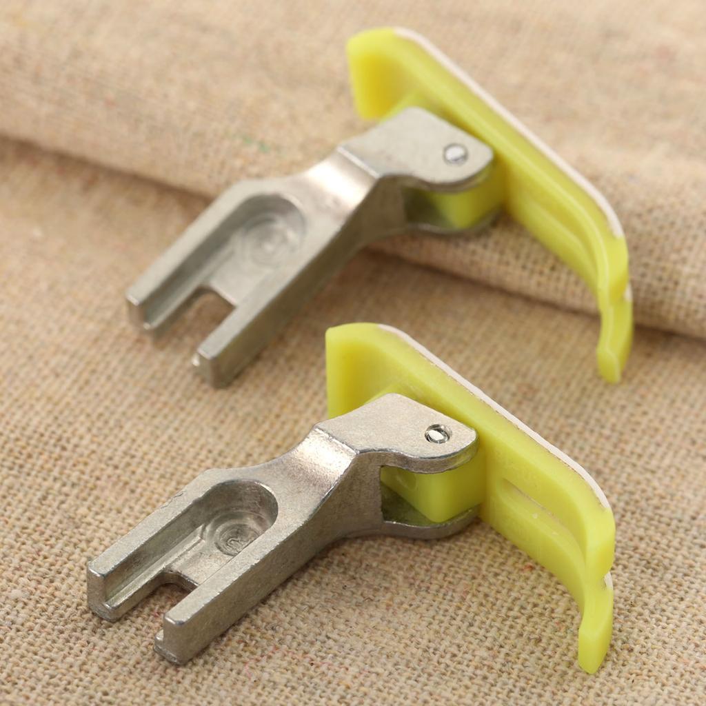 2pcs MT-18 Flat Industrial Sewing Machine Presser Foot Feet Width 1.1cm for Leather Laminated Foam Rubber Fabrics Pile Fabrics