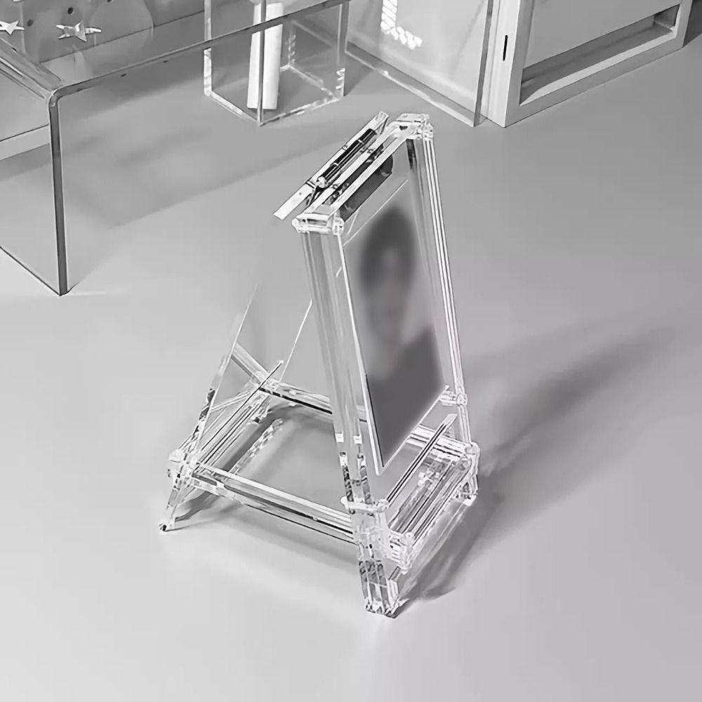 Clear Collection Card Display Stand Free Standing Acrylic Card Sleeves Frame  Ins Mini Album
