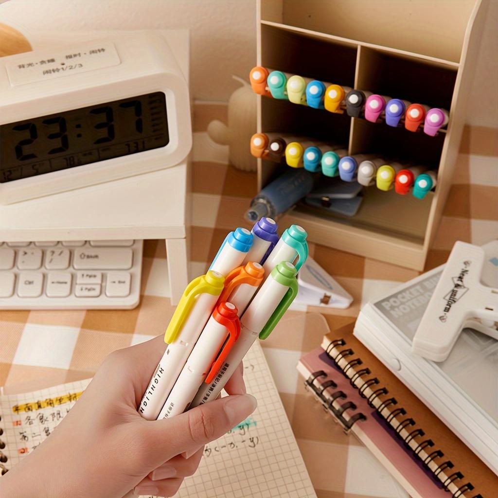5/20 Pastel Highlighters Assorted Colors Dual Tip Bible Book Annotation Highlighters No Bleed Markers for Journaling Planners