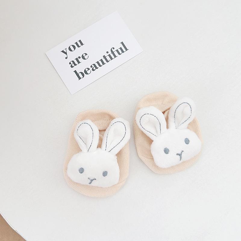 0-2 Jahre Babysocken Frühling Sommer Hase Süß Niedlich Blume Neugeborene Babys Rosa Socke Kleinkinder Baumwolle Rosa Bodensocken für Kinder