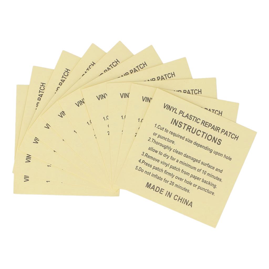 100pcs Self Adhesive Repair Patch Water Resistant PVC Transparent Patch for Air Mattress Swimming Ring Inflatable Toy