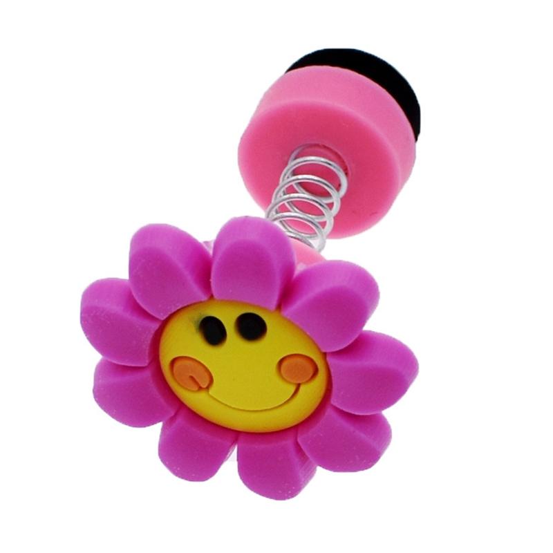 1 Pcs Creative Shoe Charms Slippers Accessories Spring Flower Decorations PVC Buckle for Kids Adult Bracelets Wristban