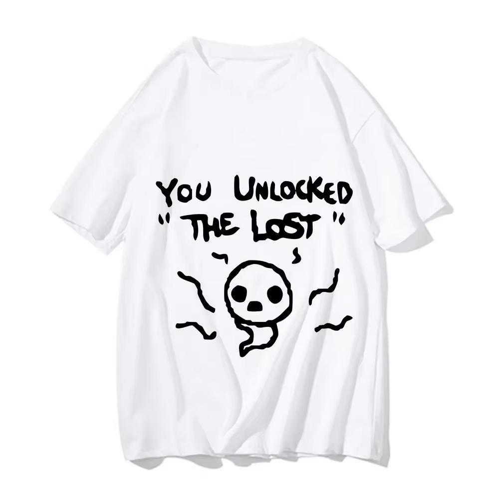 Isaac Print T-shirt for Men /Woaen Casual Fashion Summer Cotton Short Sleeve Cartoon Casual Oversized Clothing for Men and Women