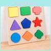 Wooden Shape Recognition Puzzle For Toddlers Educational Interactive Toy