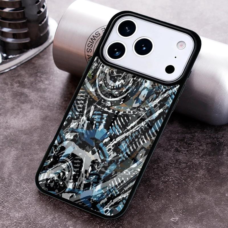 Motor Engine Motorcycle Phone Case for iPhone 17 16 15 Pro Max Air 14 13 12 11 Plus Shockproof Capa Cover