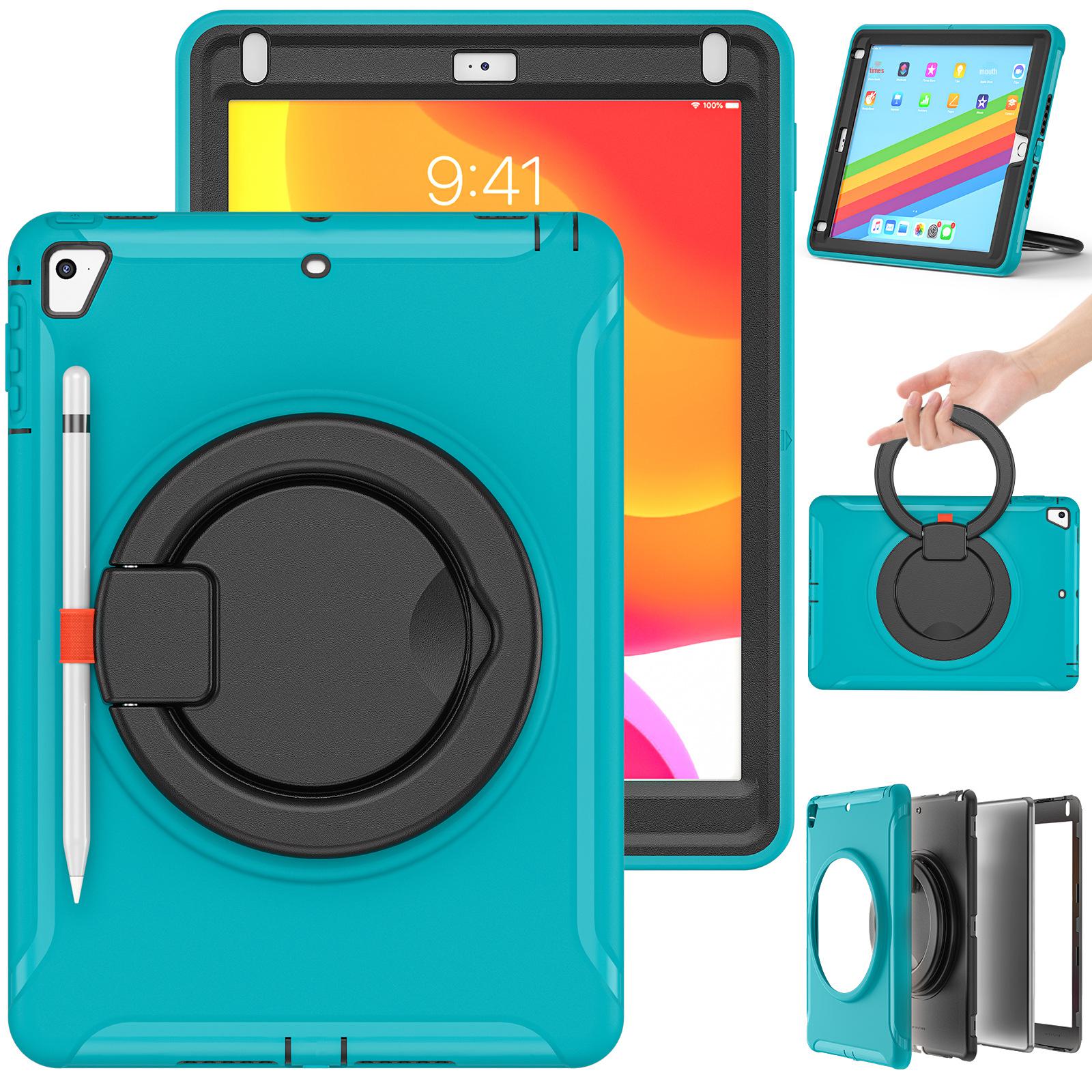 Portable Stand Air 2 Tablet 9.7-Inch Protective Cover for iPad - Ideal for Outdoor Use Coral Orange