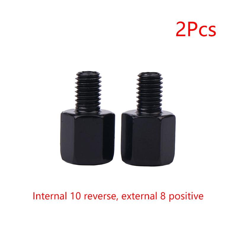 

2 шт. Мотоциклетні дзеркала заднього виду Перехідники Чорні Адаптери M10 10 мм M8 8 мм Болт За годинниковою стрілкою Проти годинникової стрілки Праве Ліве Різьблення A16