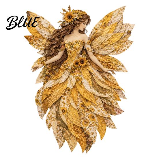 Artistic Patchwork Project Craft Kit Layered Fabric DIY Kit Flower Fairy Sewing Floral for Adults