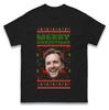 Personalise Merry Christmas Mens T Shirt Womens Tops Teess