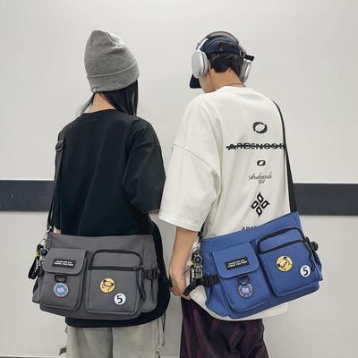 Men's Messenger Bag Campus Women Shoulder Bag Student Class Bag Crossbody Bag