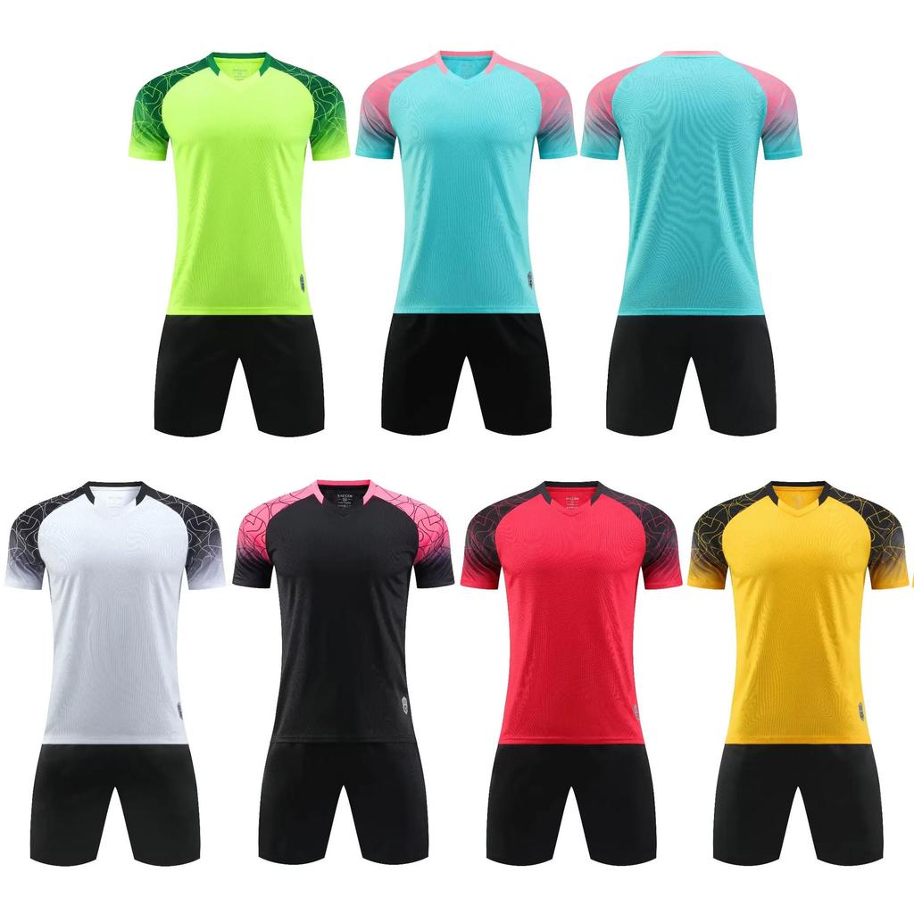 A large number of spot children's football jerseys men's, game jerseys summer training bilateral pockets short-sleeved children's football jerseys
