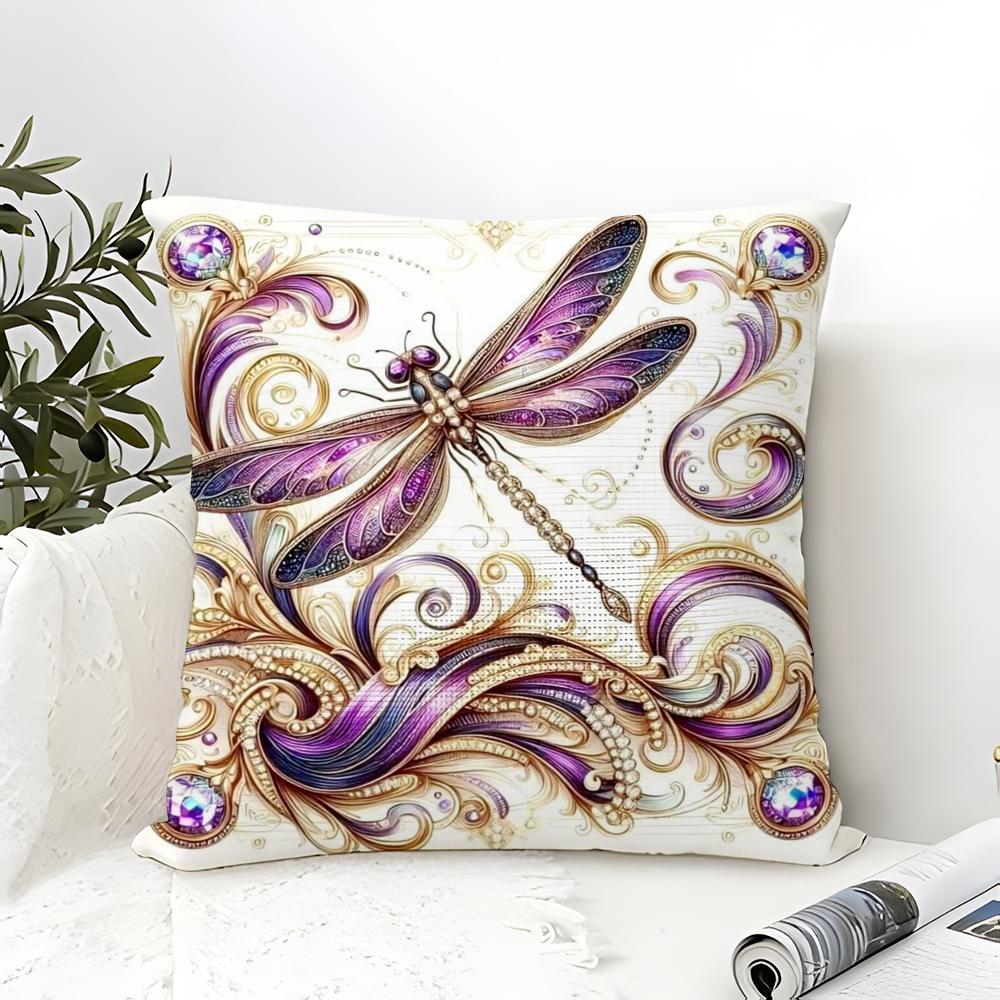Beautiful Colorful Butterfly Decorative Prints Pillow Case Linen Pillow Case Sofa Home Decor Cushion Cover Cushion Cove