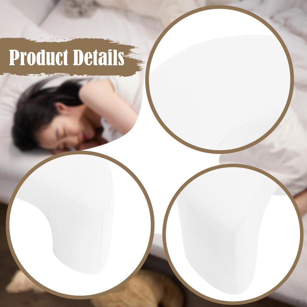 Side Sleeper Pillow with Arm Holes Memory Foam Bed Gift Ergonomic Support for Stomach Back Sleeping