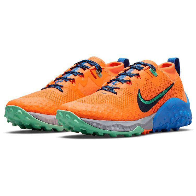 Nike Wildhorse 7 Total Orange Men Sneakers Green-Glow Signal-Blue Obsidian CZ1856-800
