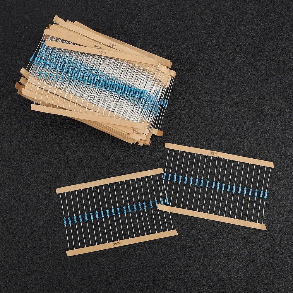1460Pcs Metal Film Resistor 1R10M 73 Models Resistors Assortment Kit Components Set