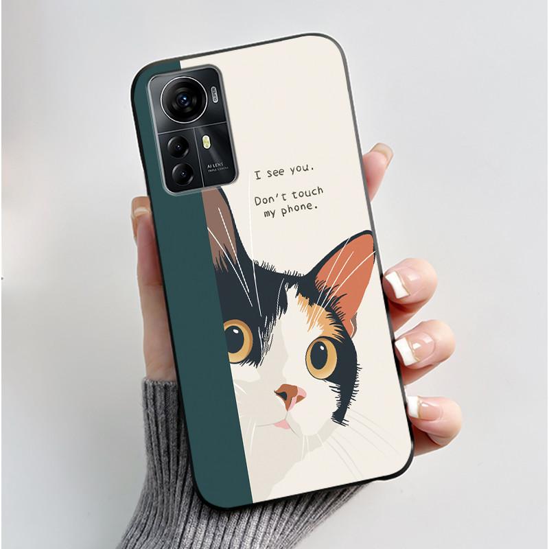 Casing For ZTE Blade A72s A7050/V41 Smart Case Luxury Dragon Cute Cool Boys Girls Black Matte Soft TPU Silicone Shell Back Cover