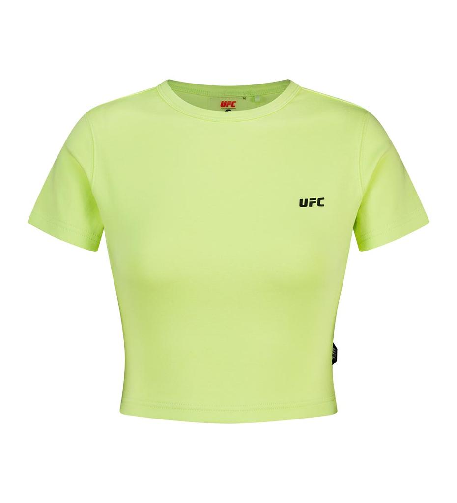 UFC SPORT Ufc Women'S Physical Crop Fit Short Sleeve T-Shirt Lime U2Ssw2233Lm