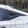 Compatible with 11th Gen Civic Hatchback: Louver Window Trim & Roof Wing Spoiler Kit