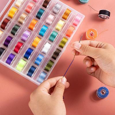 Dikiş Masuraları Kutu Seti Dikiş Makinesi Masurası Çok Renkli İplik Makarası Dikiş Makinesi Masuraları Dikiş Aksesuarları