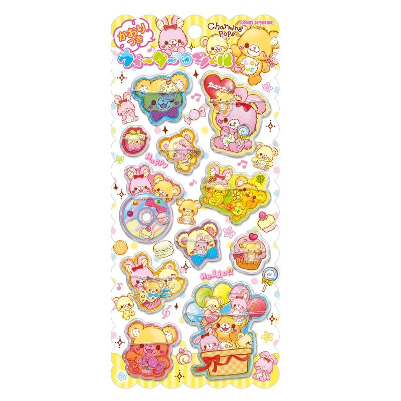 Kamio Japan Sticker - Water-In Seal, Heisei Fancy Charming Pops #228339 - Decorative Stickers for Crafting & Scrapbooking
