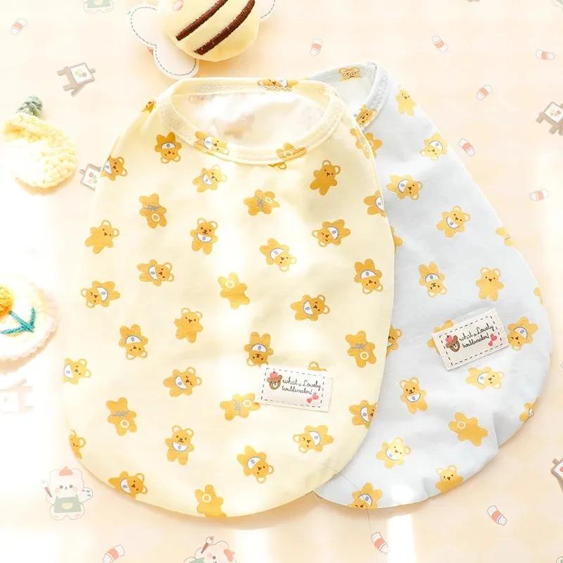 Summer Pet Vest Pet Dog Clothes T-shirt Bear Clothing Cotton Dogs Pet Vests Chihuahua Breathable Girl Pug Pet Vest York Teddy