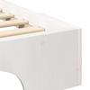 White Bed Frame 80 x 210 cm Solid Pine Wood