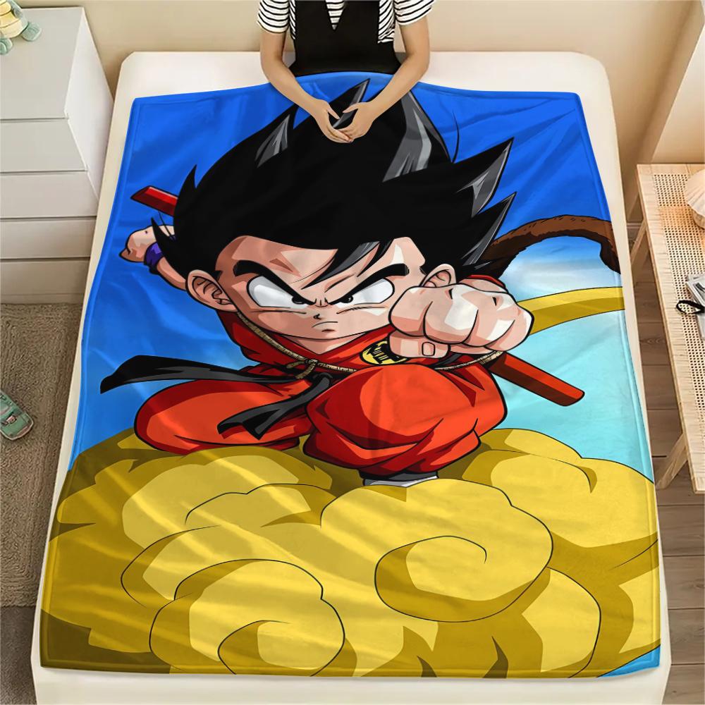 Dragon Ball characters Print Flannel Blanket,High quality Comfortable for All Seasons,Home Decor,Warmth and Comfort,Perfect for Christmas Gifts