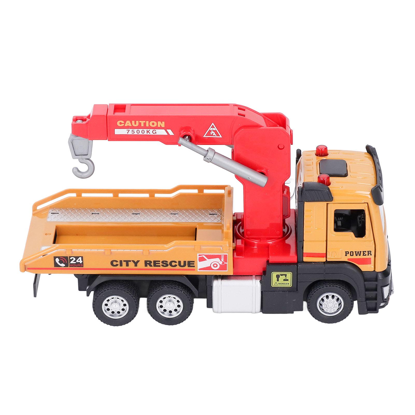 

1:32 Transport Tow Truck Toy Lifting Function Tow Truck with Hook and Car Vehicle Model for Children