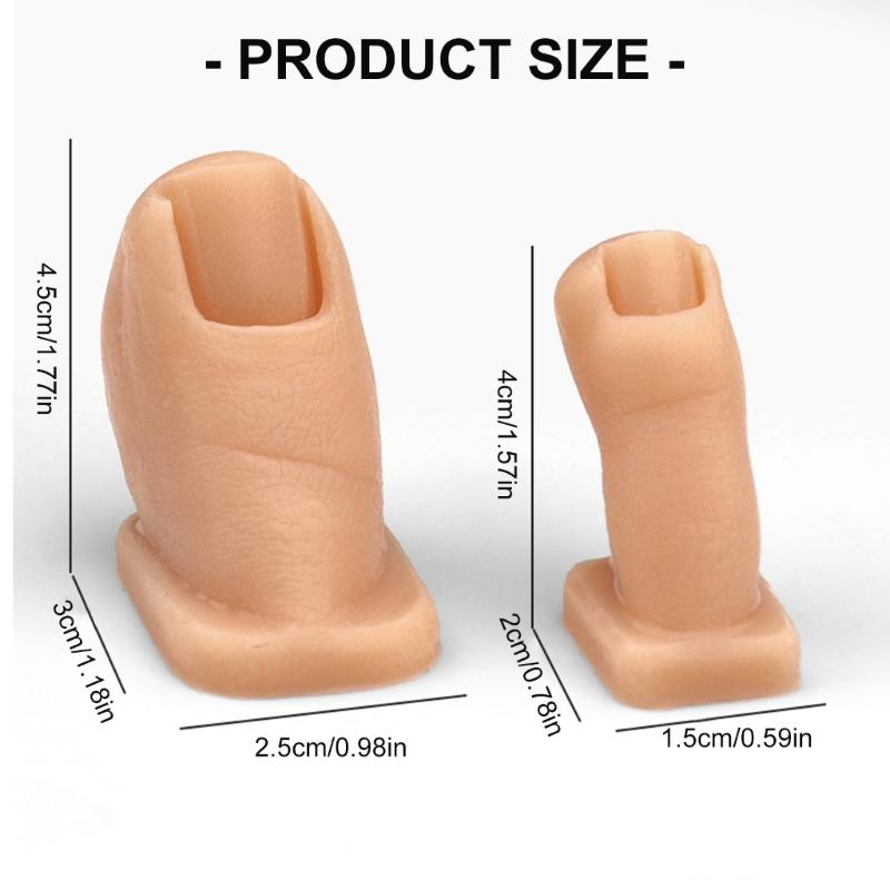 Flexible Realistic Toe Nail Practice Set With Detachable Design For Professional Manicure Training