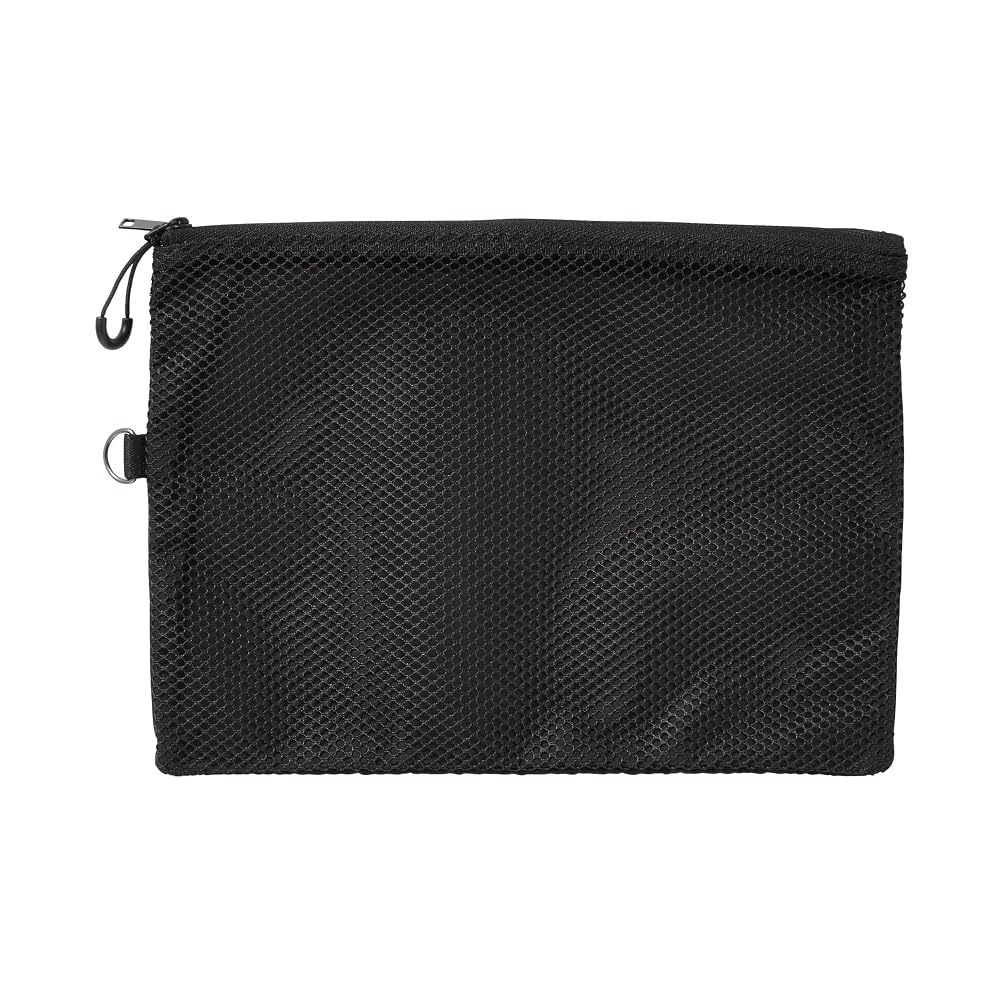 MUJI Polyester Double Zipper Case Black L
