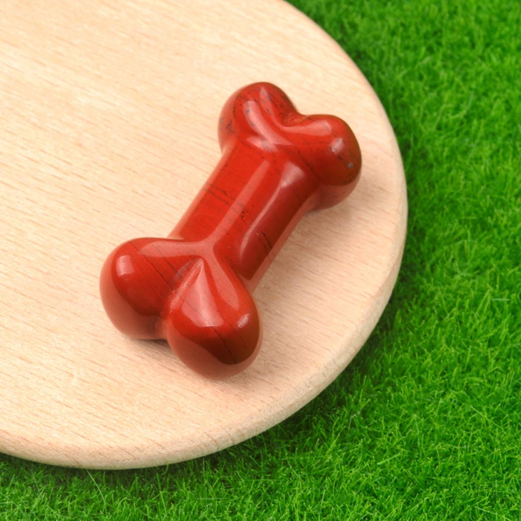 1ks Mini duchovní léčivý krystal Ornament Dekorace Tvar kosti Přírodní kámen Drahokam pro výzdobu psích boudy nebo bytového zařízení Šperky 34x20 mm