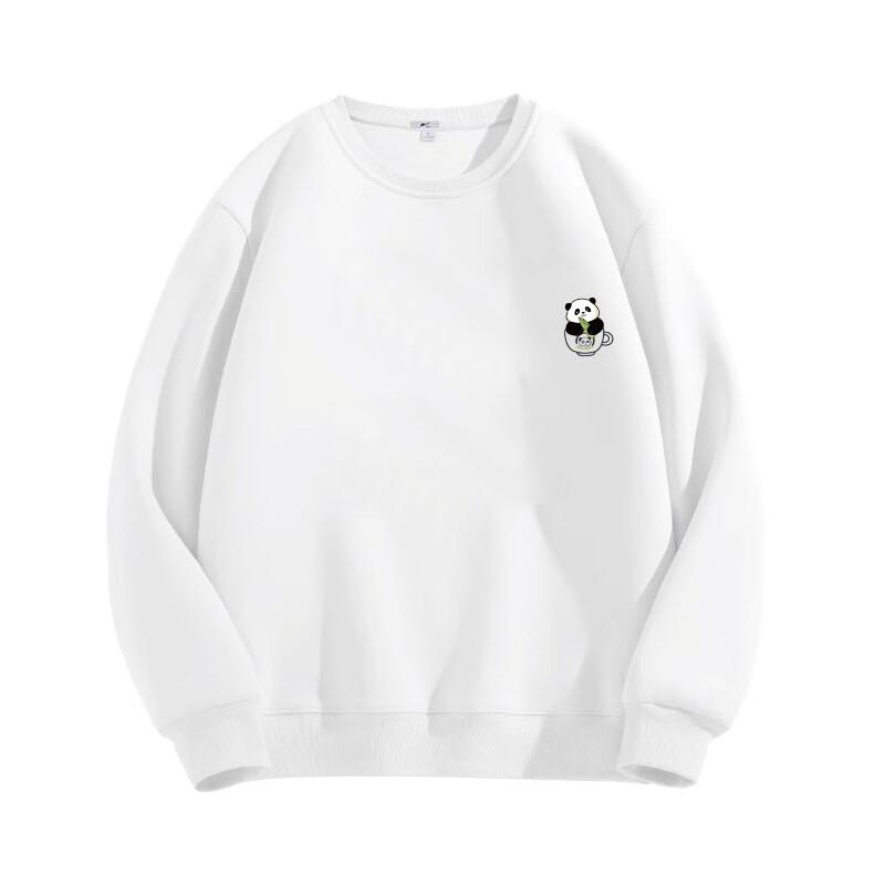 Baleno Men's Loose Fit Heavyweight Pullover Sweatshirt with Panda Print