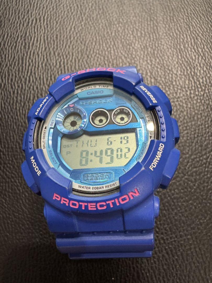 

[USED] CASIO G-SHOCK GD-120TS Blue Overseas Model Watch