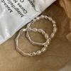 Minimalist Ring Pearl For Women Adjustable Fashion Accessory With Cool Geometric Style