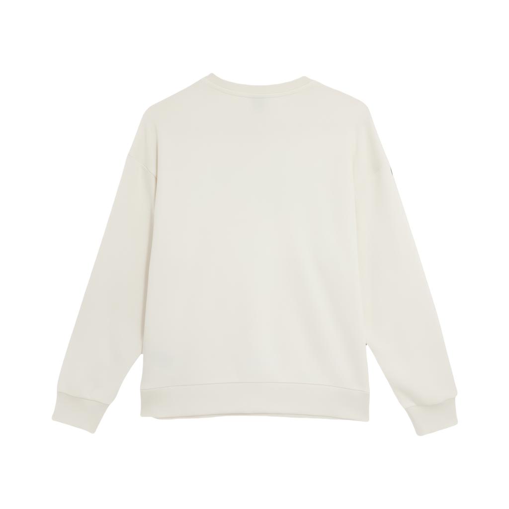 Puma Moletom Casual com Gola Redonda e Logo, Manga Longa, Feminino, Branco 628883-65