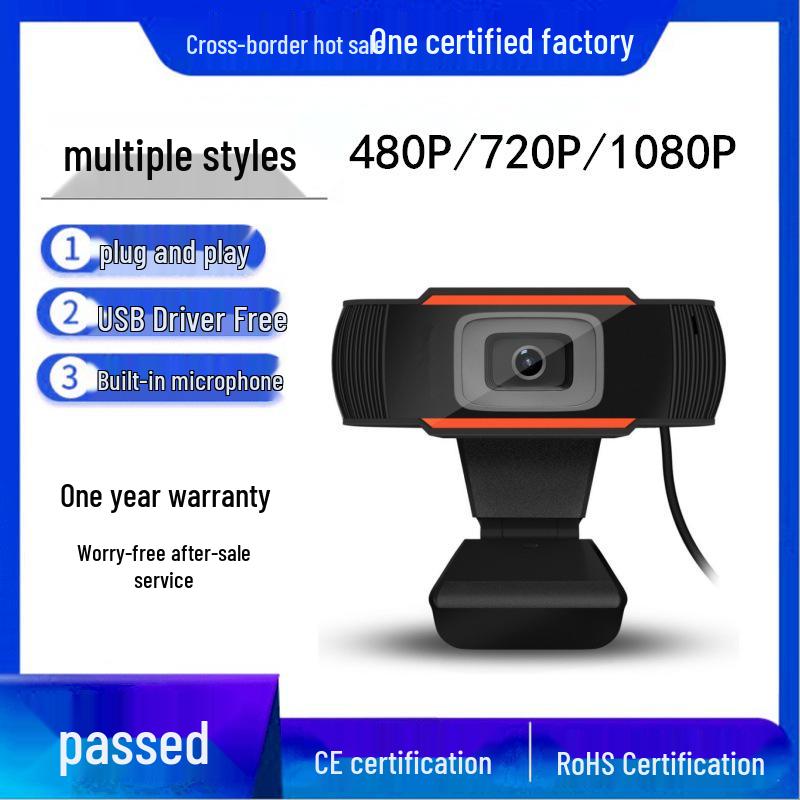 Webcam USB HD 1080P per Lezioni Online e Live Streaming - Fotocamera per Computer 2K