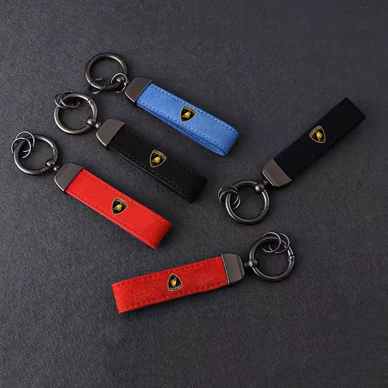 Car Styling Emblem Keyring Leather Keychain Pendant Accessories For Lamborghini LP570 LP610 Urus LP700 LP770 Gallardo Aventador