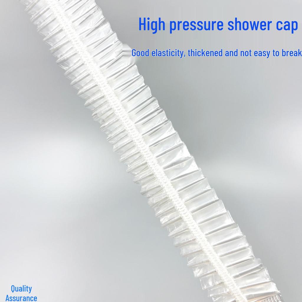 Thickened Waterproof PE Disposable Shower Cap for Hotels and Home