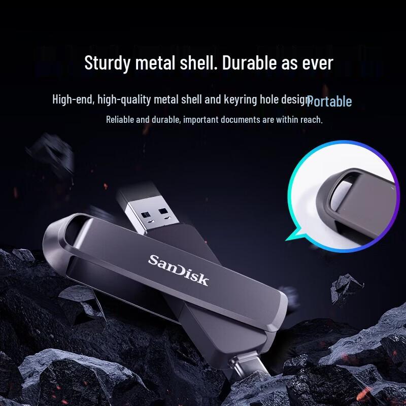 SanDisk 1TB USB 3.2 Type-C Dual Drive SSD