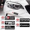 New Aluminum Car Body Side Stickers Fender Trunk Decor Badge Decal For Toyota TRD Camry RAV4 Land Corolla Levin Yaris Aygo Hilux
